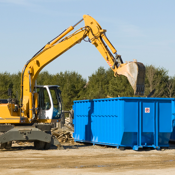 are there any restrictions on where a residential dumpster can be placed in Schoolcraft County MI